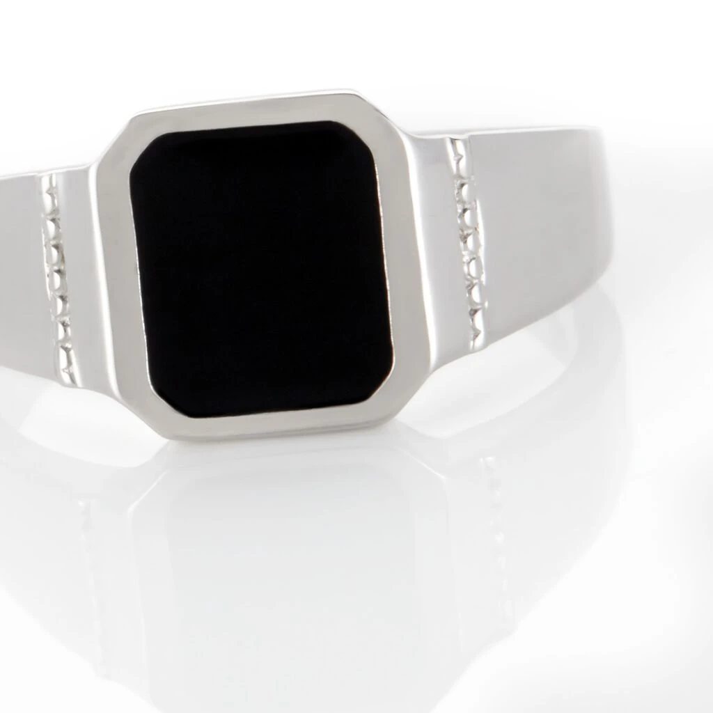 Chevalière Argent Blanc Djulian Email 4 Chevalière Argent Blanc Djulian Email – Image 4