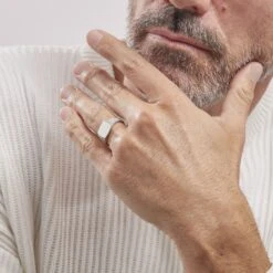 Chevalière Argent Blanc Charites -Histoire d'Or FADHBW0048 model0