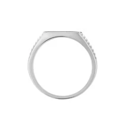 Chevalière Argent Blanc Charites -Histoire d'Or FADHBW0048 view2