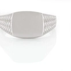 Chevalière Argent Blanc Charites -Histoire d'Or FADHBW0048 view3