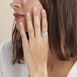 Chevaliere Argent Gringoire Carree -Histoire d'Or FAHFBW0141 model0