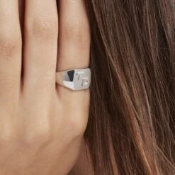 Chevaliere Argent Gringoire Carree -Histoire d'Or FAHFBW0141 model1