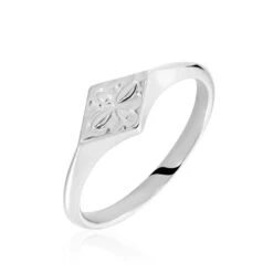 Chevalière Narva Argent Blanc