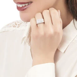 Chevalière Owena Argent Blanc Oxyde De Zirconium -Histoire d'Or FAHFBZW120 model0