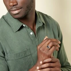 Chevalière Amaurie Argent Blanc Onyx -Histoire d'Or FAHHBXN107 model2