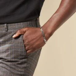 Bracelet Identité Argent Blanc Vivian -Histoire d'Or FAIHBW0308 model2