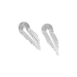 Boucles D'oreilles Pendantes Jakarta Argent Blanc -Histoire d'Or FAOFAW0001 view2