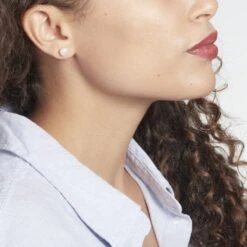 Boucles D'oreilles Puces Pascaloun Argent Perle De Culture -Histoire d'Or FAOFBU2290 model0