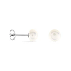 Boucles D'oreilles Puces Pascaloun Argent Perle De Culture -Histoire d'Or FAOFBU2290 view1