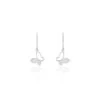 Boucles D'oreilles Pendantes Maria Argent Blanc