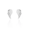 Boucles D'oreilles Puces Kayli Argent Blanc