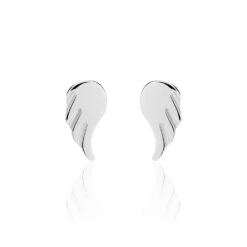 Boucles D'oreilles Puces Kayli Argent Blanc