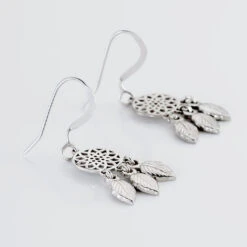 Boucles D'oreilles Pendantes Ida Argent Blanc -Histoire d'Or FAOFBW00NF view2