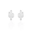 Boucles D'oreilles Puces Chiquita Argent Blanc