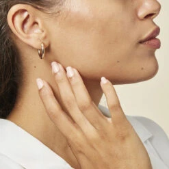 Boucles D'oreilles Puces Anne-christelleae Argent Blanc -Histoire d'Or FAOFBW0303 model0