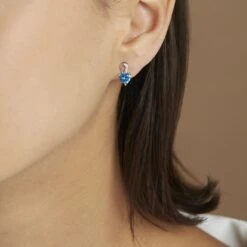 Boucles D'oreilles Puces Argent Blanc Atieno Oxyde De Zirconium 9 Boucles D'oreilles Puces Argent Blanc Atieno Oxyde De Zirconium -Histoire d'Or FAOFBZ6002 model1