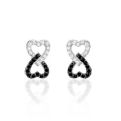 Boucles D'oreilles Pendantes Marcella Argent Blanc Oxyde De Zirconium