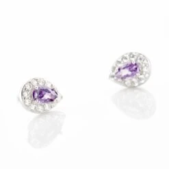 Boucles D'oreilles Puces Argent Blanc Tania Oxydes De Zirconium -Histoire d'Or FAOFBZI150 view2