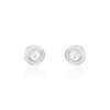 Boucles D'oreilles Puces Marquise Argent Blanc Oxyde De Zirconium