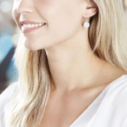 Boucles D'oreilles Puces Alexine Argent Blanc Oxyde De Zirconium -Histoire d'Or FAOFBZW1LN model0