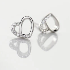 Boucles D'oreilles Puces Dorthea Argent Blanc Oxyde De Zirconium -Histoire d'Or FAOFBZW1M6 view2