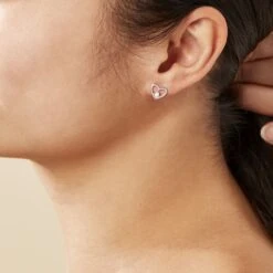 Boucles D'oreilles Puces Argent Blanc Sabino Oxydes De Zirconium -Histoire d'Or FAOFBZW1Q7 model0