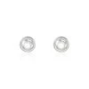 Boucles D'oreilles Puces Argent Blanc Laureto Oxydes De Zirconium