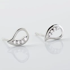 Boucles D'oreilles Puces Argent Blanc Sylvan Oxydes De Zirconium -Histoire d'Or FAOFBZW1QK view2