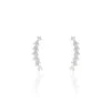 Boucles D'oreilles Puces Argent Blanc Rê Oxydes De Zirconium
