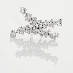 Boucles D'oreilles Puces Argent Blanc Rê Oxydes De Zirconium -Histoire d'Or FAOFBZW1UX view2