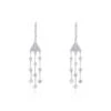Boucles D'oreilles Pendantes Argent Blanc Wilford Oxyde