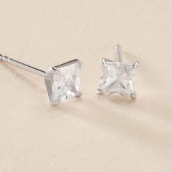 Boucles D'oreilles Puces Alys Argent Blanc Oxyde De Zirconium -Histoire d'Or FAOFBZW1ZU view2