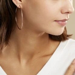 Créoles Argent Rose Olympia -Histoire d'Or FAOFRW0091 model0