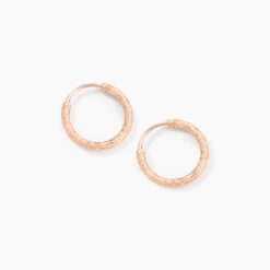 Créoles Argent Rose Agathe