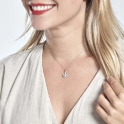 Pendentif Meylin Argent Blanc -Histoire d'Or FAPFBW0264 model0