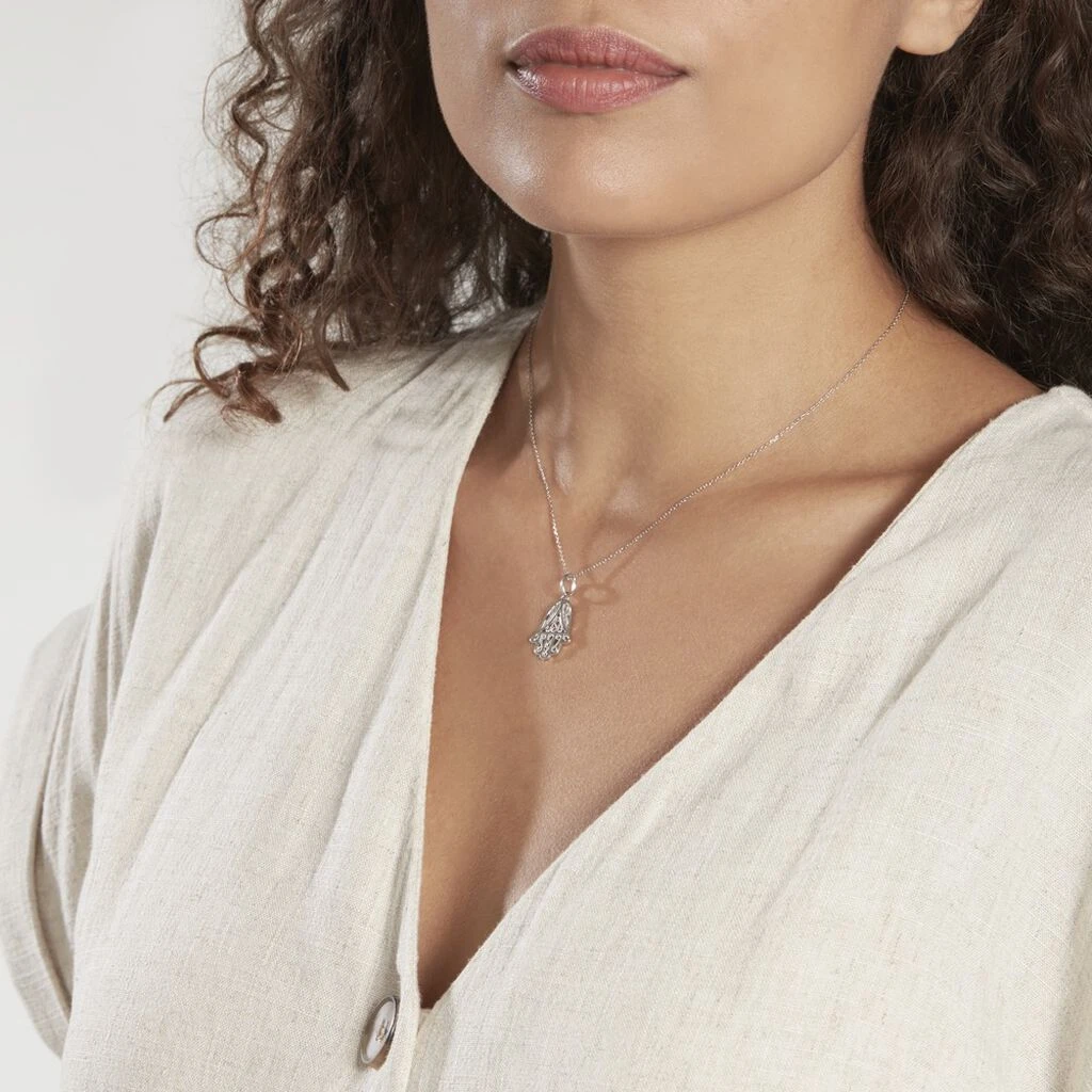 Pendentif Luce-marie Argent Blanc 4 Pendentif Luce-marie Argent Blanc – Image 4