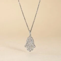 Pendentif Luce-marie Argent Blanc 7 Pendentif Luce-marie Argent Blanc -Histoire d'Or FAPFBW0328 view2