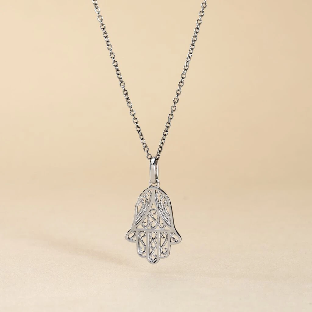 Pendentif Luce-marie Argent Blanc 3 Pendentif Luce-marie Argent Blanc – Image 3