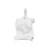Pendentif Zodiaque Parchemin Argent Blanc