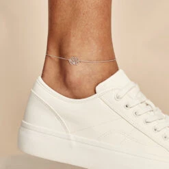 Chaîne De Cheville Maylie Argent Blanc -Histoire d'Or FAZFBW00UA model0