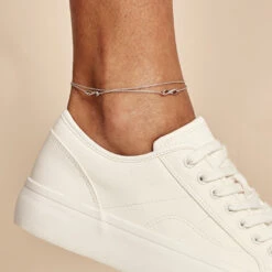 Chaîne De Cheville Noelle Argent Blanc -Histoire d'Or FAZFBW0195 model0