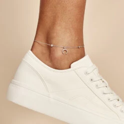 Chaîne De Cheville Serenella Argent Blanc Oxyde De Zirconium -Histoire d'Or FAZFBZW010 model0