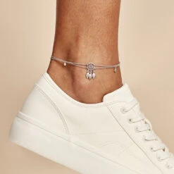 Chaîne De Cheville Argent Blanc Tangui Oxydes De Zirconium -Histoire d'Or FAZFBZW028 model0