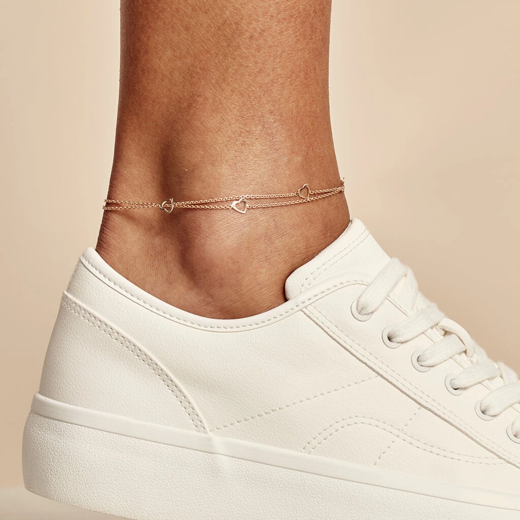 Chaîne De Cheville Daria Argent Rose 2 Chaîne De Cheville Daria Argent Rose – Image 2