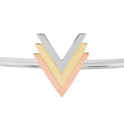 Bracelet Jonc Olivia Acier Tricolore 3 Bracelet Jonc Olivia Acier Tricolore -Histoire d'Or FIBF3W0003 view1