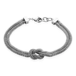 Bracelet Mahaca Acier Blanc