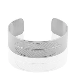Bracelet Jonc Tia Acier Blanc