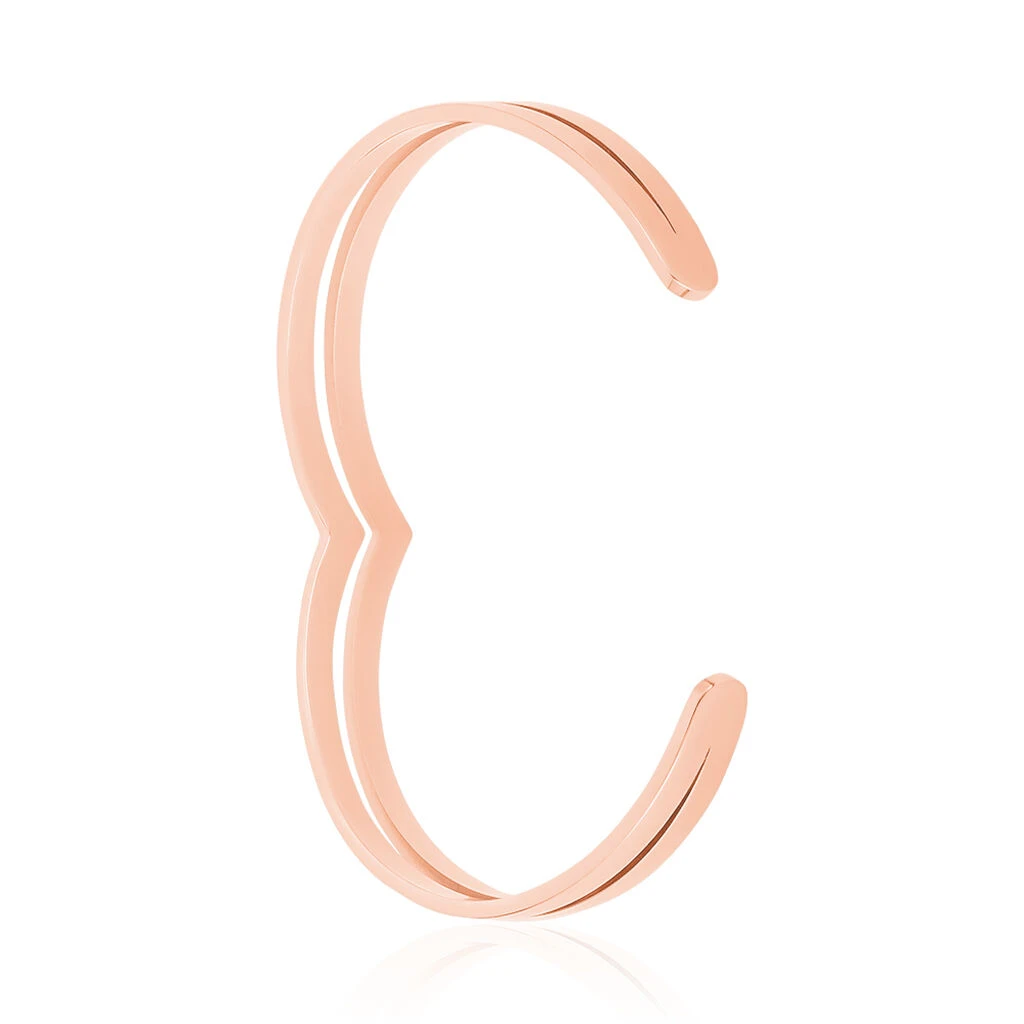 Bracelet Jonc Wilna Acier Rose 2 Bracelet Jonc Wilna Acier Rose – Image 2