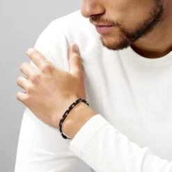 Bracelet Acier Blanc Augusto Agate -Histoire d'Or FIBHBFN009 model0