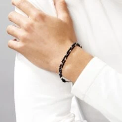 Bracelet Acier Blanc Augusto Agate -Histoire d'Or FIBHBFN009 model1